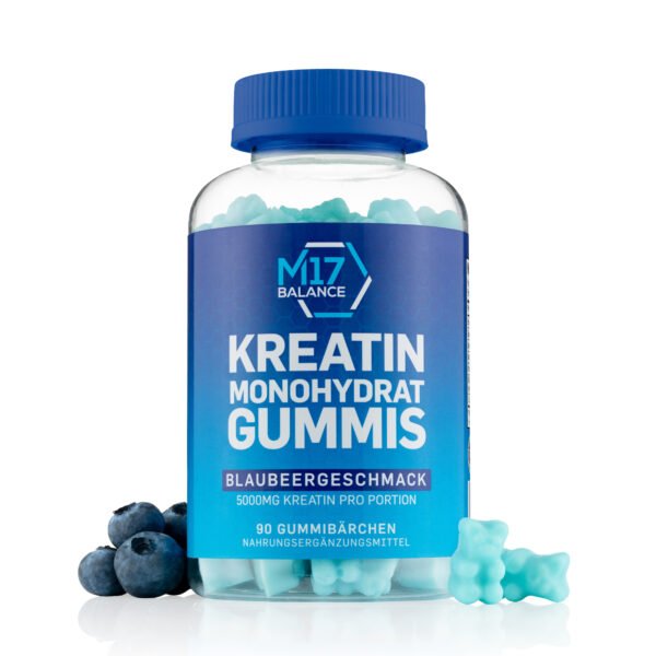 Kreatino Monohidrato Guminukai Blueberry 5000mg - 90 vnt.