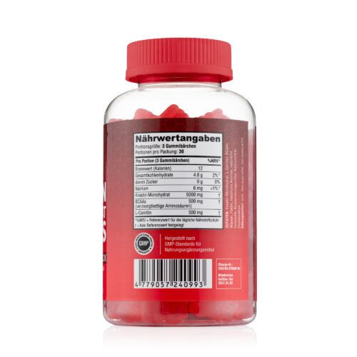 Kreatino Monohidrato Guminukai Strawberry 5000mg - 90 vnt.