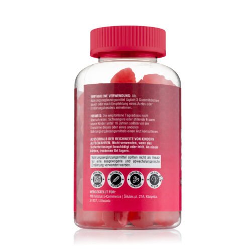 Kreatino Monohidrato Guminukai Raspberry 5000mg - 90 vnt.