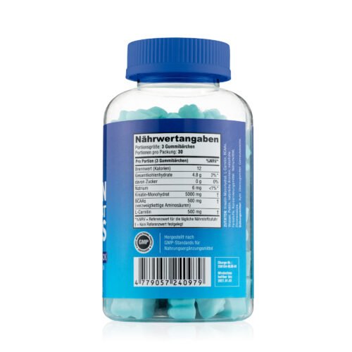 Kreatino Monohidrato Guminukai Blueberry 5000mg - 90 vnt.