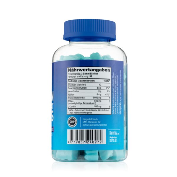 Kreatino Monohidrato Guminukai Blueberry 5000mg - 90 vnt.