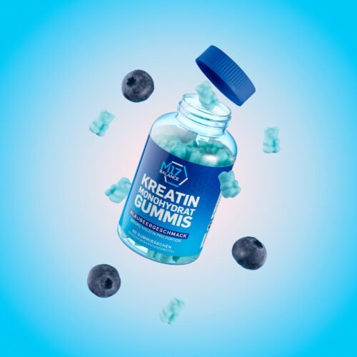 Kreatino Monohidrato Guminukai Blueberry 5000mg - 90 vnt.