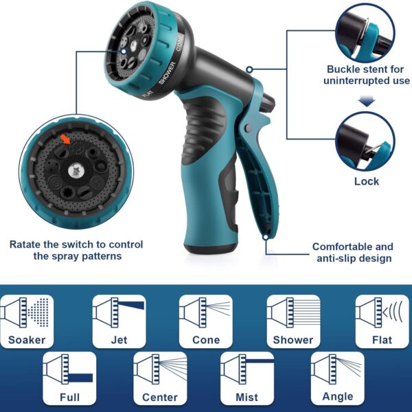 Išsitempianti laistymo žarna su priedais, 30 m