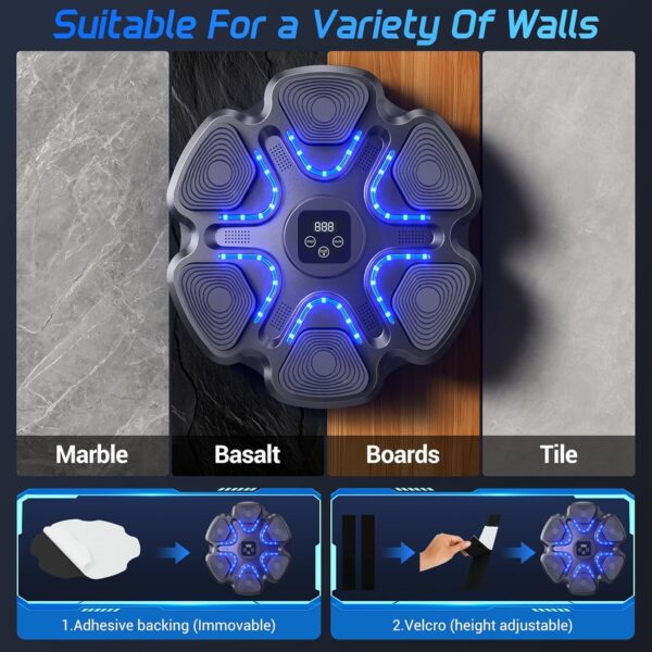 LED Bokso Treniruoklis su Pirštinėmis (Bluetooth versija)