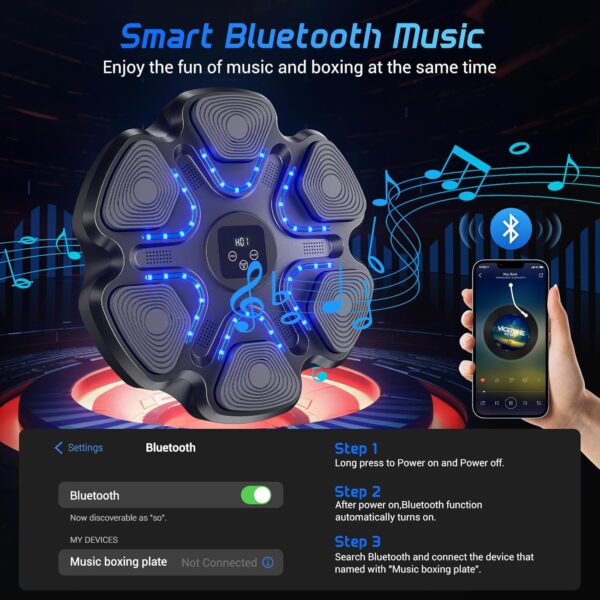LED Bokso Treniruoklis su Pirštinėmis (Bluetooth versija)
