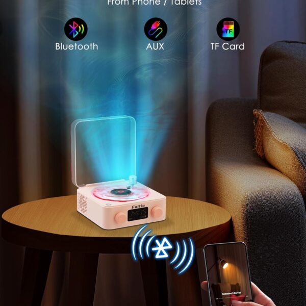 Retro Stiliaus "Vinyl" LED Muzikos Grotuvas