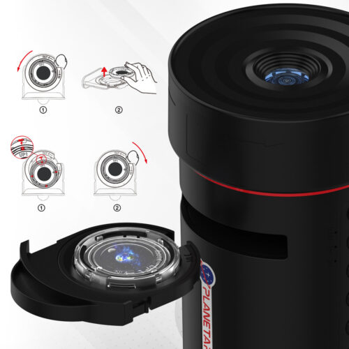 360° besisukantis žvaigždžių planetariumas projektorius (2025 m. versija)