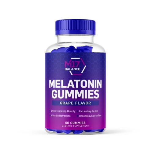 Melatonino Guminukai Miegui 5mg (Vynuogių Skonio) - 60 vnt.
