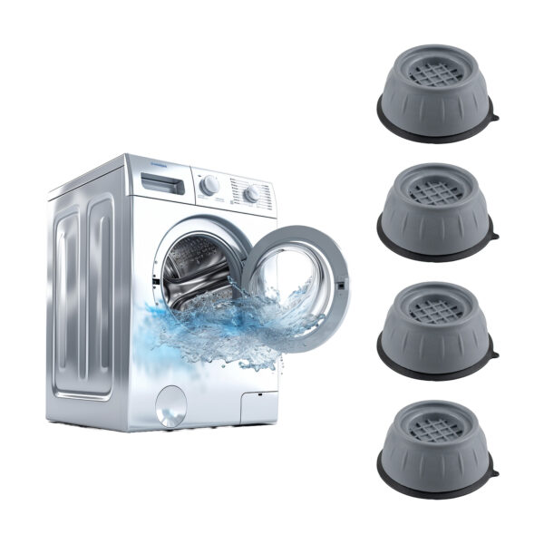 Antivibracinės guminės kojelės padukai skalbimo mašinai, 4 vnt