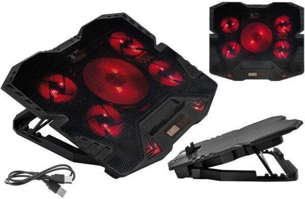 LCD kompiuterio aušinimo stovas su greičio valdymu