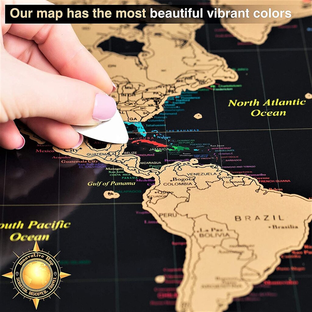 Nutrinamas pasaulio žemėlapis rinkinys