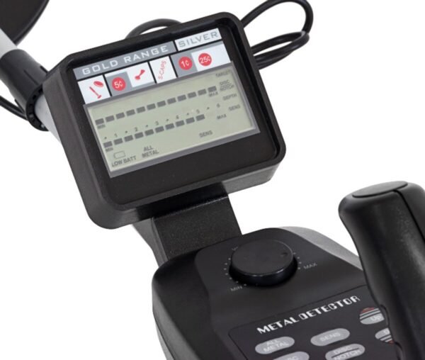 Profesionalus metalo detektorius su LCD ekranu