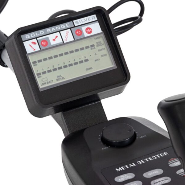 Profesionalus metalo detektorius su LCD ekranu