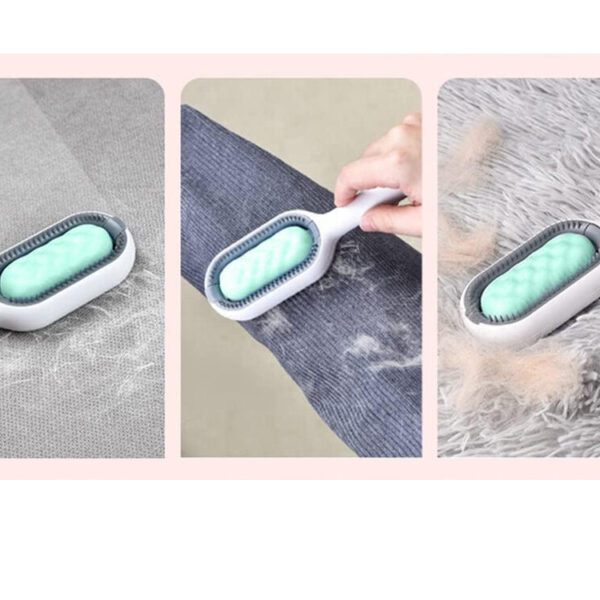 Silikoninis kačių ir šunų kailio šepetys 3in1