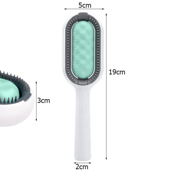 Silikoninis kačių ir šunų kailio šepetys 3in1