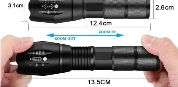 Taktinis LED žibintuvėlis Modux T6, 2 vnt.