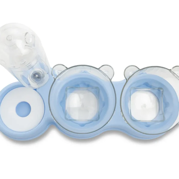 Trigubas dubenėlis su vandens girdykla katėms