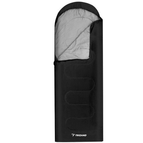 Turistinis miegmaišis Modux, 147x175-210 cm, juodas