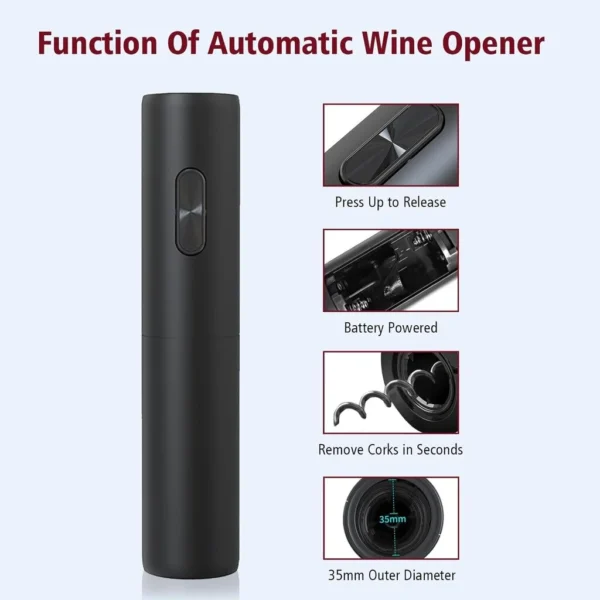 Elektrinis vyno atidarymo rinkinys